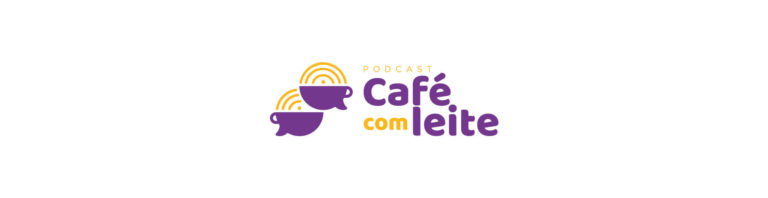 Podcast Café com Leite - Logotipo de Podcast